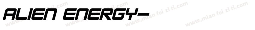 Alien Energy字体转换